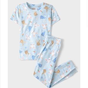 NWT Kids Blue Bunny Print Pajamas